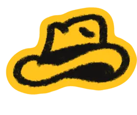 Hat sticker